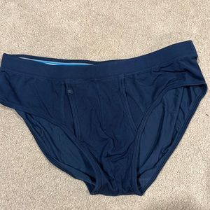 Mack Weldon large blue briefs